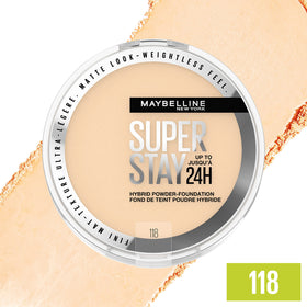 Maybelline close-up of powder texture highlighting smooth blendability