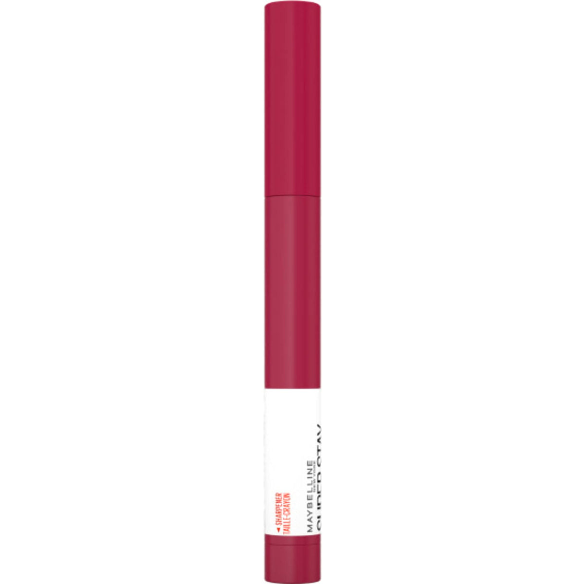 Maybelline crayon displayed on a neutral backdrop showing shade 120 Be Bold, Be You payoff