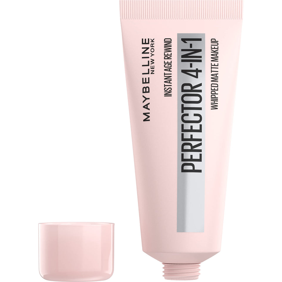 Maybelline front packaging displaying compact tube, clear product ID and shade