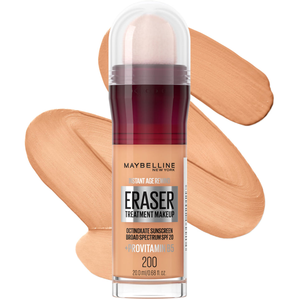 Maybelline front packaging showing applicator and shade, clear product benefit