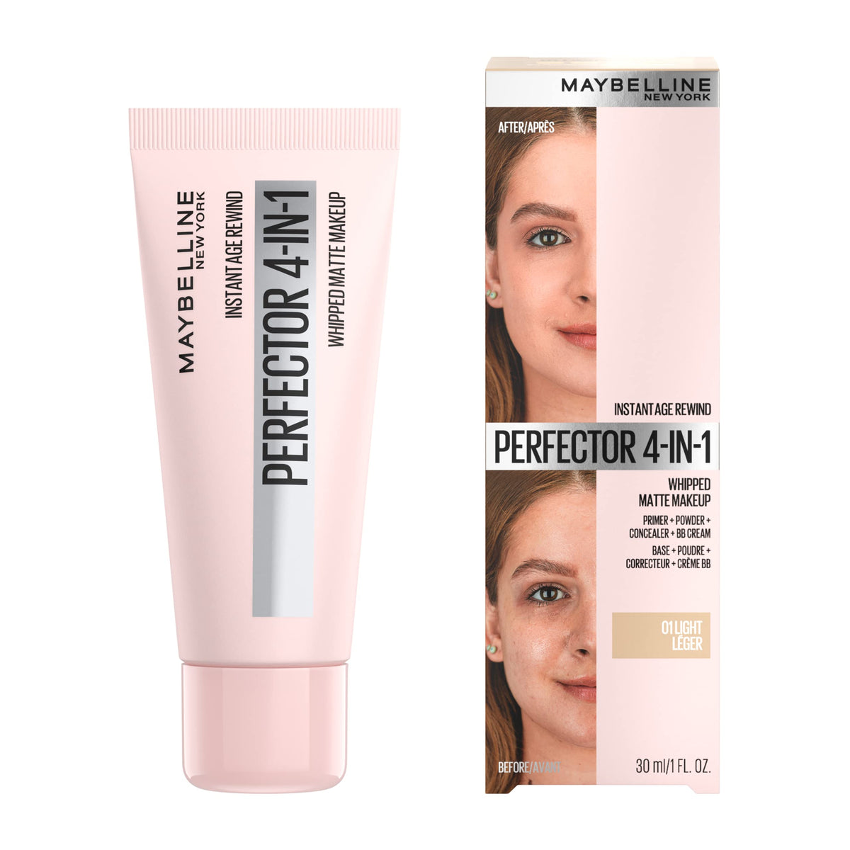 Maybelline whipped texture close-up showing smooth blur finish for pores