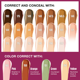Maybelline concealer held in hand to show product size and portable travel-friendly benefit