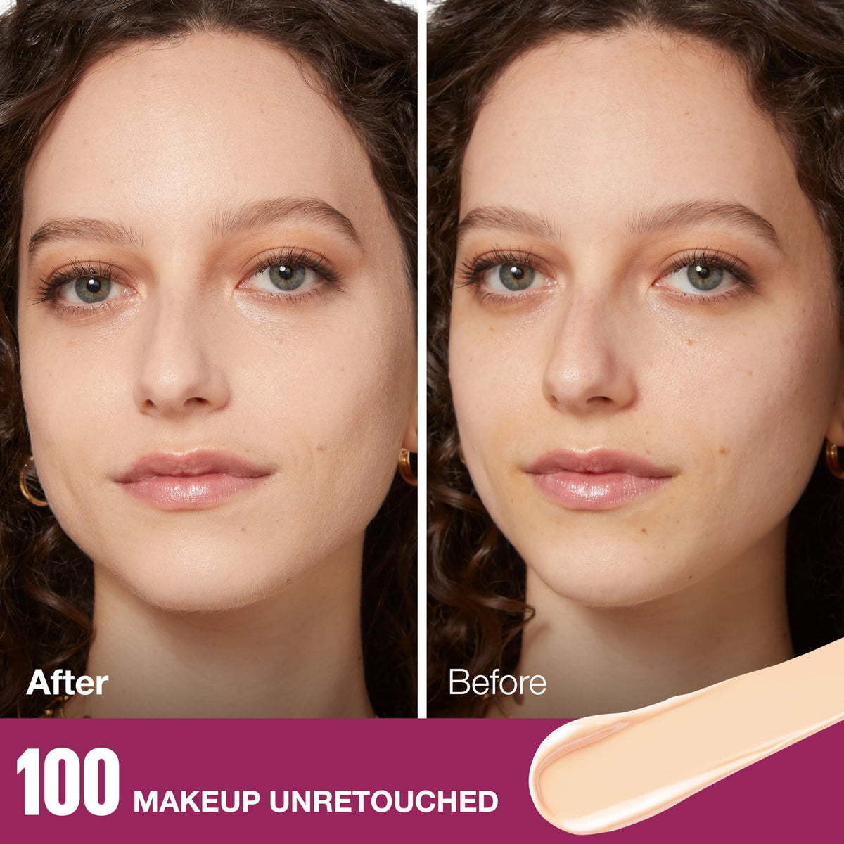 Maybelline product swatch texture showing creamy finish and blendability