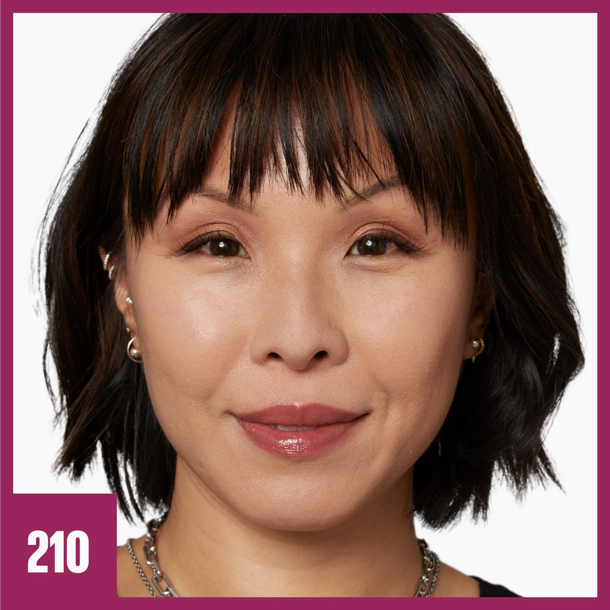 Maybelline texture swiped on skin showing smooth moisturizing finish and blendability
