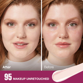 Maybelline Instant Age Rewind swatch texture on skin showing blendability and finish