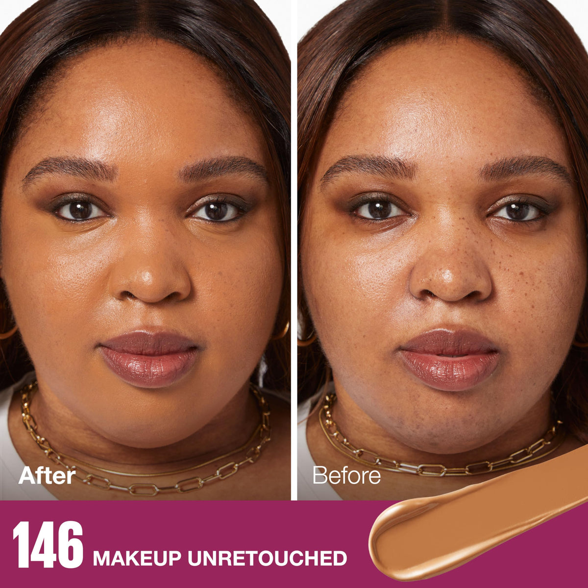 Maybelline creamy concealer texture swatched to show blendable coverage and smooth finish