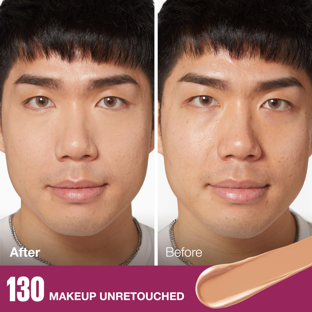 Maybelline concealer texture swirled on surface showing creamy coverage
