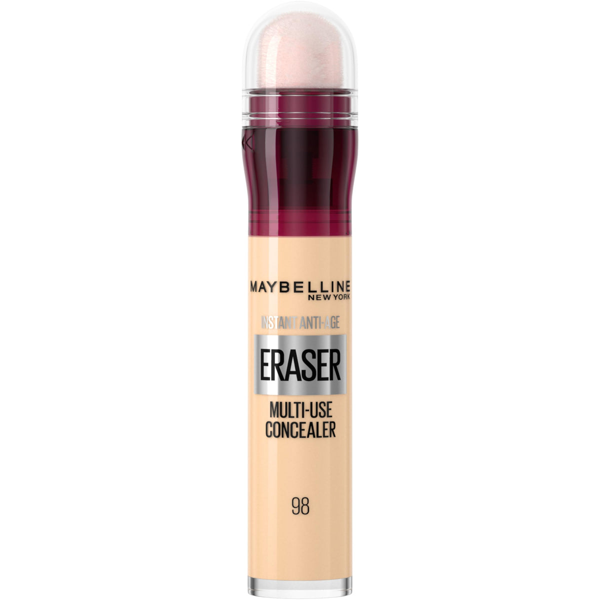 Maybelline front packaging showing compact concealer for travel and quick touch-ups