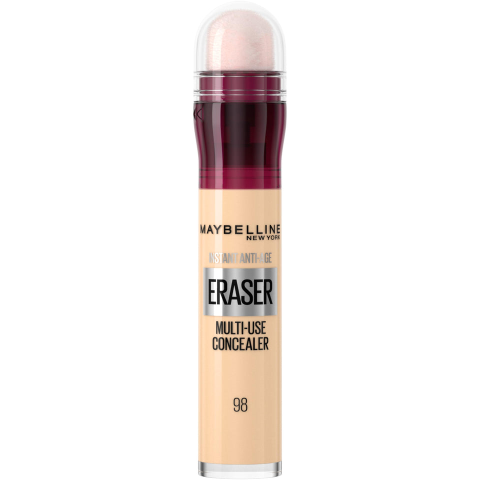 Maybelline front packaging showing compact concealer for travel and quick touch-ups