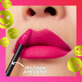 Maybelline label and shade name detail highlighting Moodmakers collection authenticity