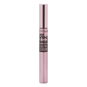 Maybelline lash sensational front compact showing bottle and label, highlights conditioning benefit