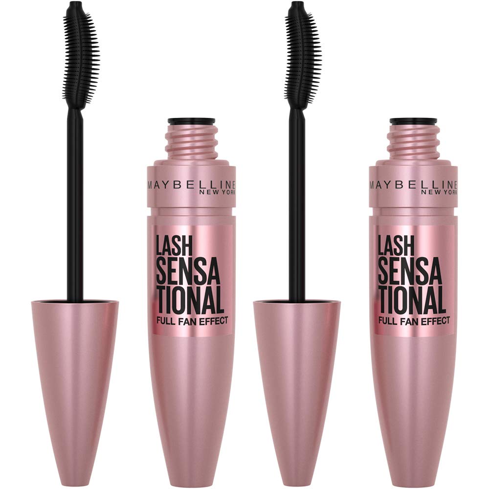 Maybelline Lash Sensational front packaging showing Blackest Black shade for bold pigment