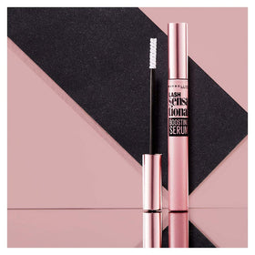 Maybelline lash sensational in routine lifestyle image showing serum use before mascara for softer lashes