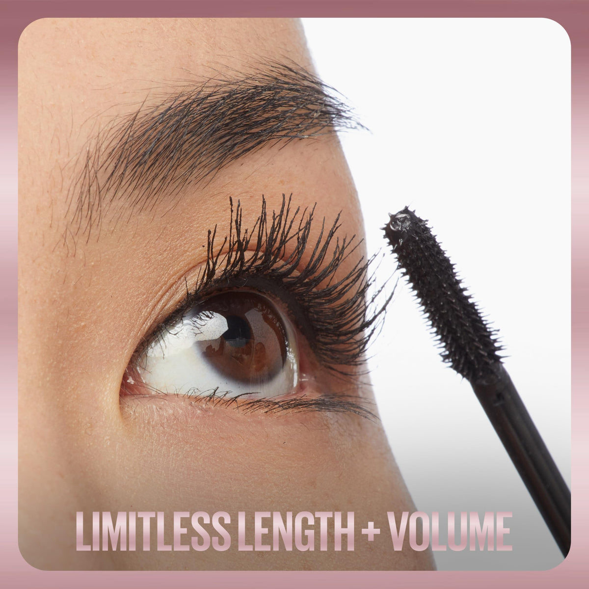 Maybelline lashes before and after showing length and volume benefits