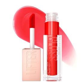 Maybelline Lifter Gloss front packaging showing shade and glossy finish benefit