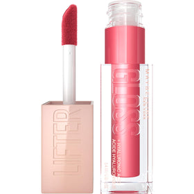 Maybelline Lifter Gloss front packaging showing sleek tube and shade