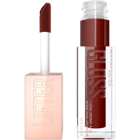 MAYBELLINE front packaging showing Maple shade and glossy finish benefit