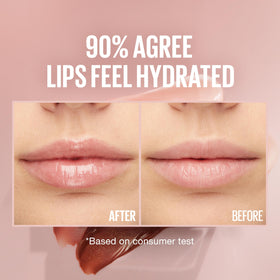 Maybelline Lifter Gloss Opal on lips showing luminous glow and plumper look