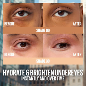Maybelline maybelline-lifter-serum-concealer before and after showing concealing effect