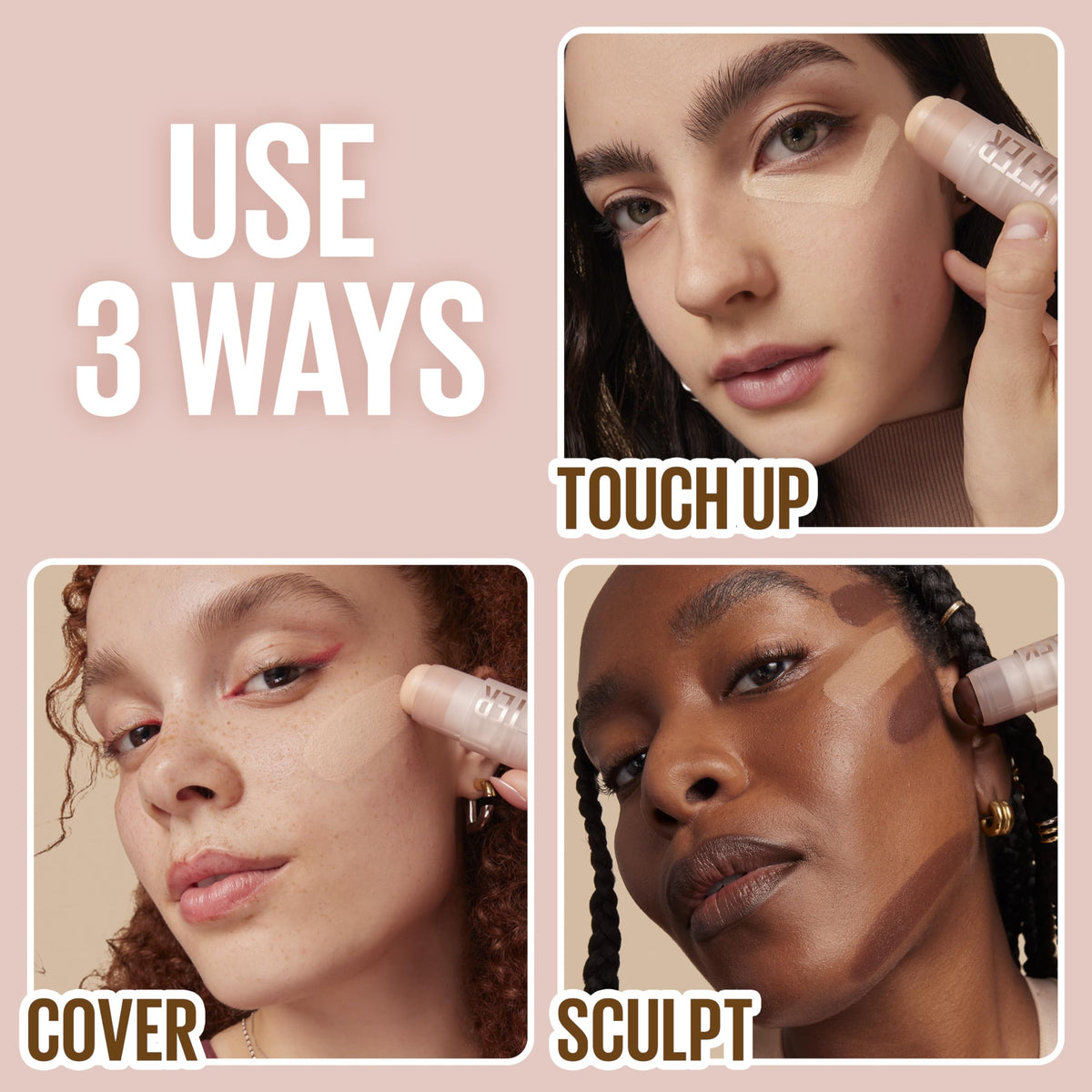Maybelline Lifter Stix darker contour and lighter highlight pair for sculpted definition