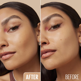 Maybelline Lifter Stix swatches on arm, showing pigment range and blendable finish