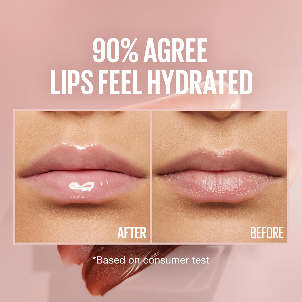 Maybelline lip swatch Ice on fair skin highlighting subtle pink-neutral sheen