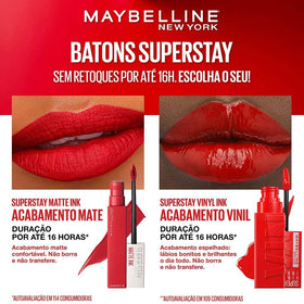 Maybelline lipcolor applied on model profile illustrating longwear confidence