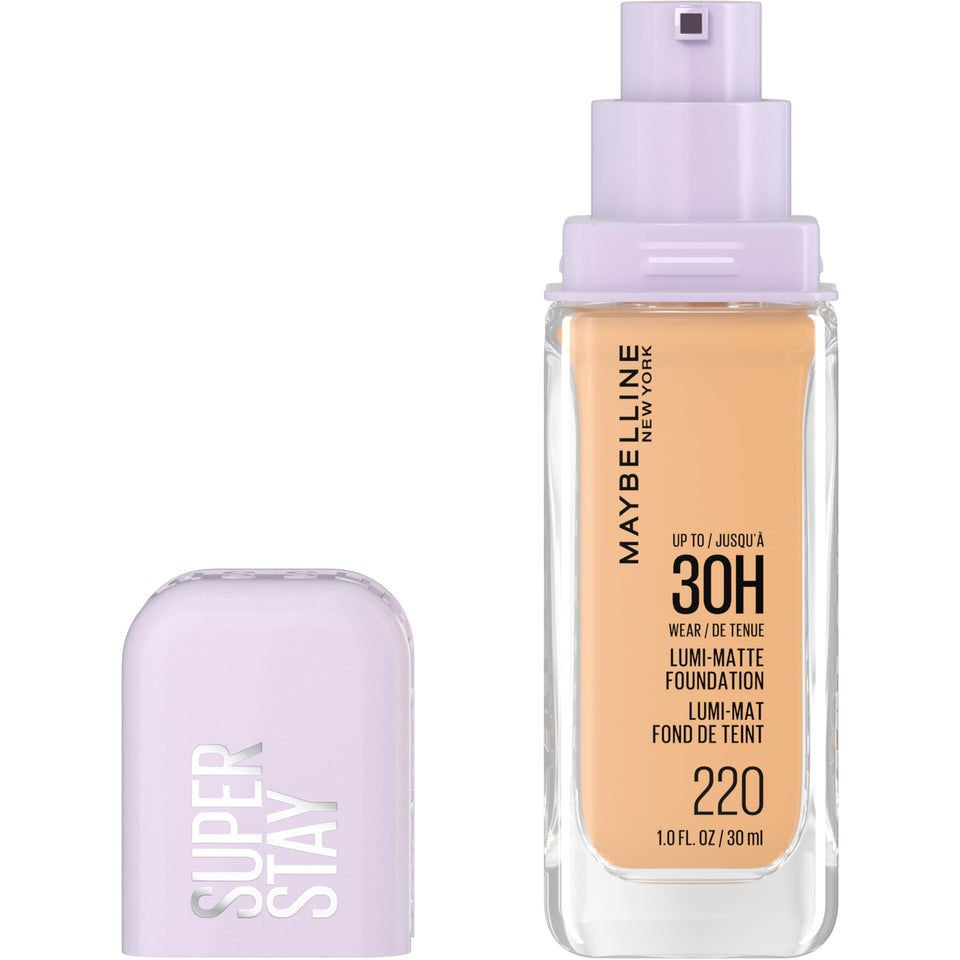 Maybelline bottle front packaging showing product name and sleek design for easy recognition