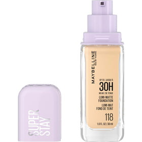 Maybelline bottle front packaging showing brand and longwear benefit