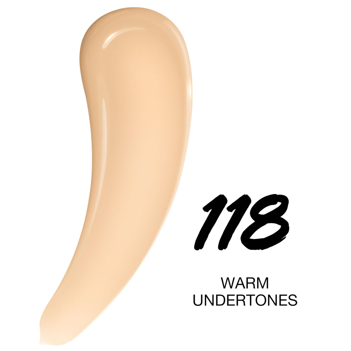 Maybelline pump and label close-up highlighting precise dispensing benefit