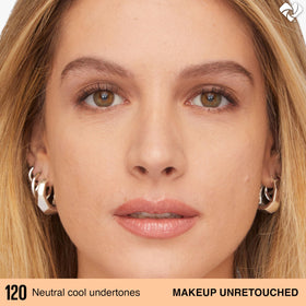 Maybelline texture closeup revealing lightweight blendable formula benefit