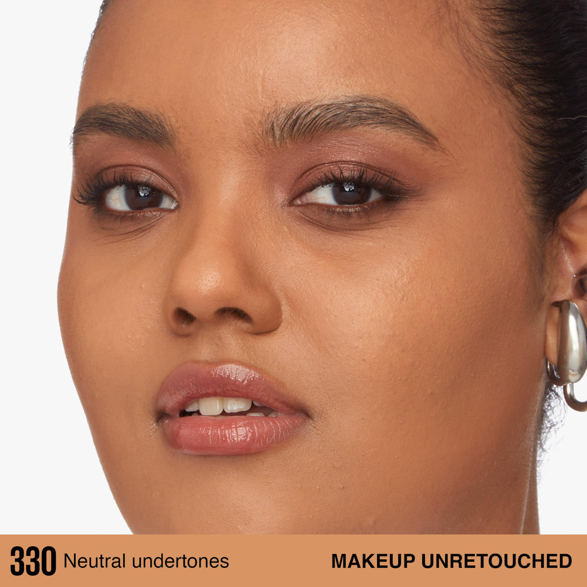 Maybelline close-up of foundation texture showing lightweight blendability