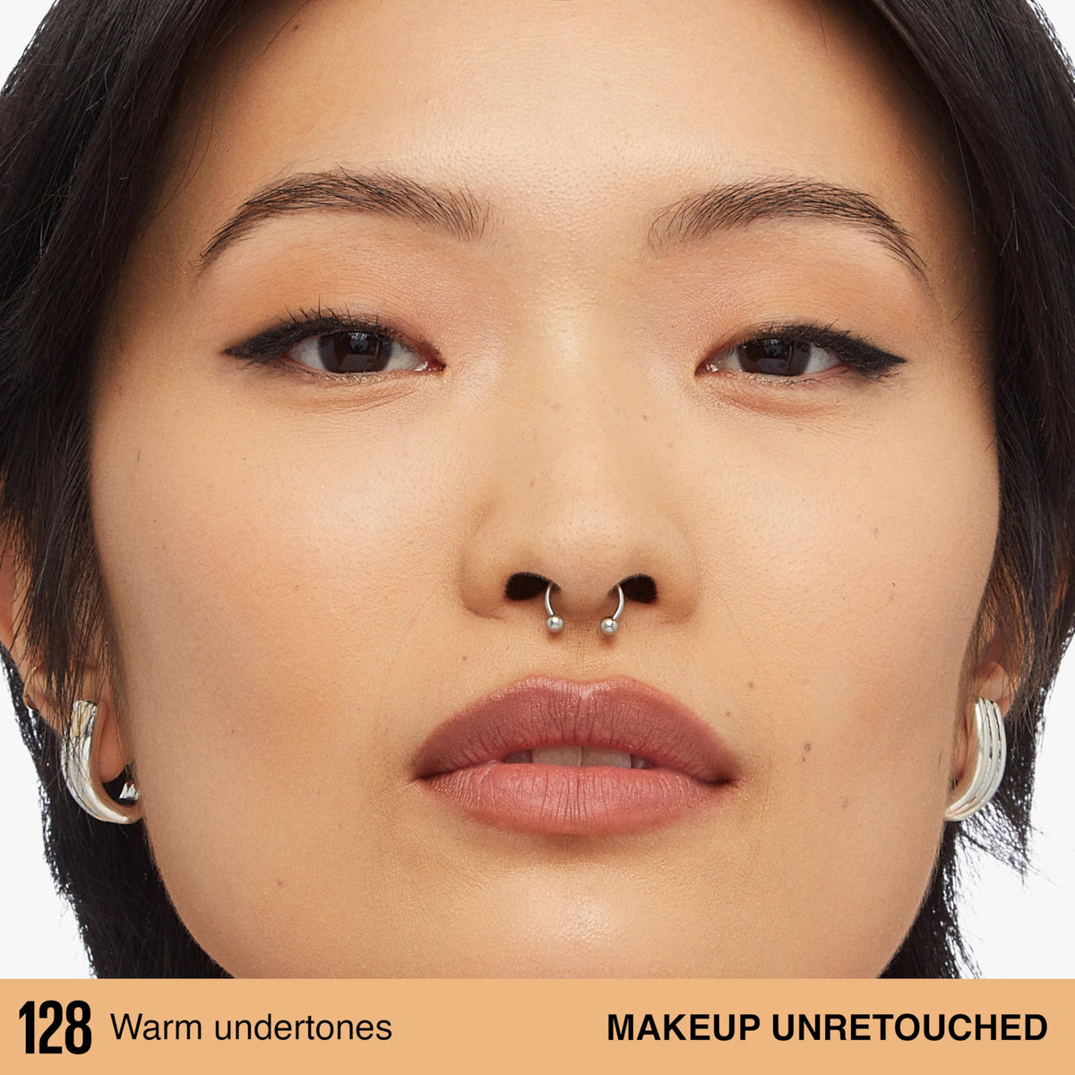 Maybelline texture swatches on skin to show buildable coverage and finish