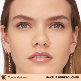 Maybelline foundation texture swirl illustrating lightweight, blendable formula