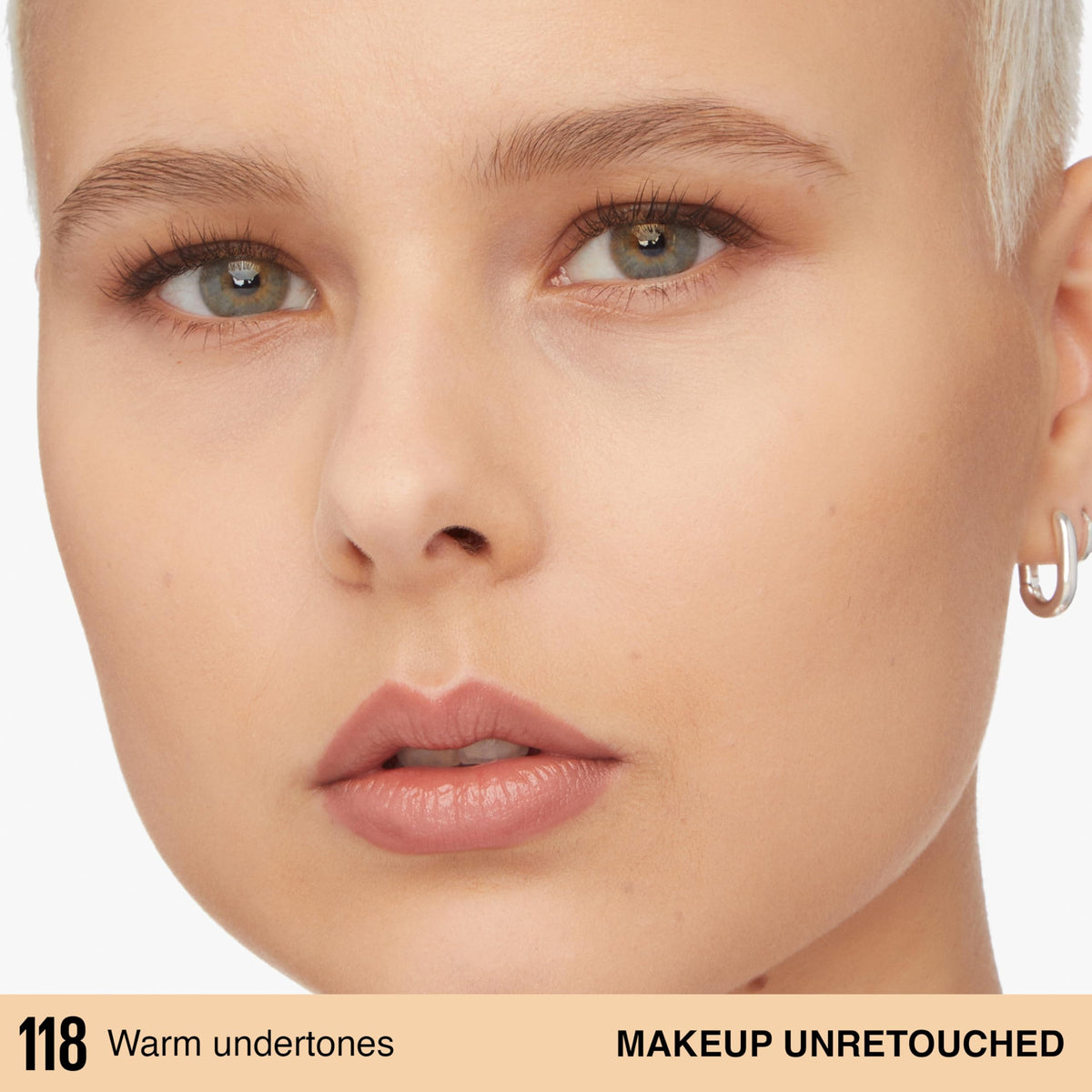 Maybelline foundation texture swirl demonstrating blendable, lightweight benefit