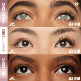 Maybelline mascara texture with fibers and bamboo extract for lengthening