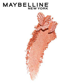 Maybelline master chrome swatch on arm showing molten rose gold payoff and blendable sheen