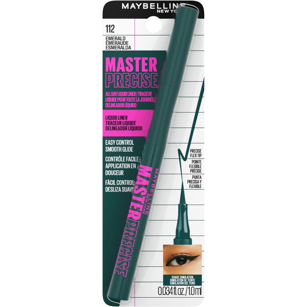 Maybelline open cap showing ink flow and readiness to apply