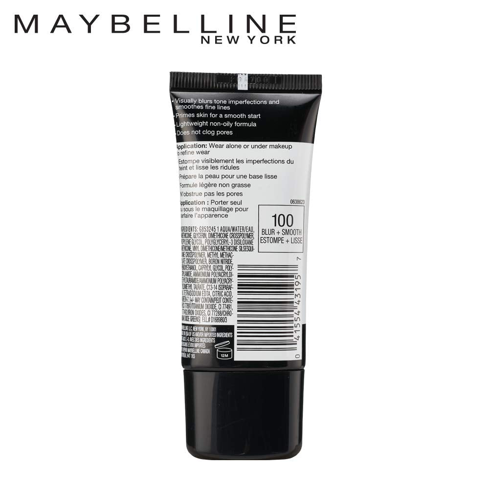 Maybelline Master Prime held in hand for scale showing travel-friendly compact size