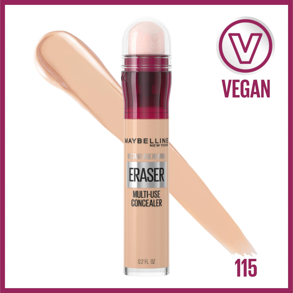MAYBELLINE micro-sponge applicator close-up for precise, mess-free application and ease