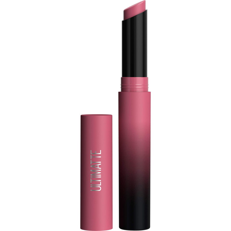 MAYBELLINE bullet front view showing rich mauve pigment and luxe slim design