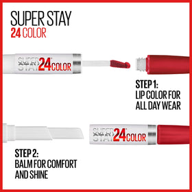 MAYBELLINE product next to ruler showing compact size and portability