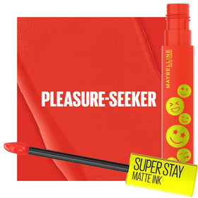 Maybelline Pleasure Seeker liquid texture close-up showing smooth pigment and matte payoff