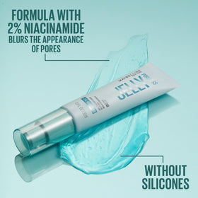 Maybelline Poreless Jelly before and after showing visible pore-blurring benefit