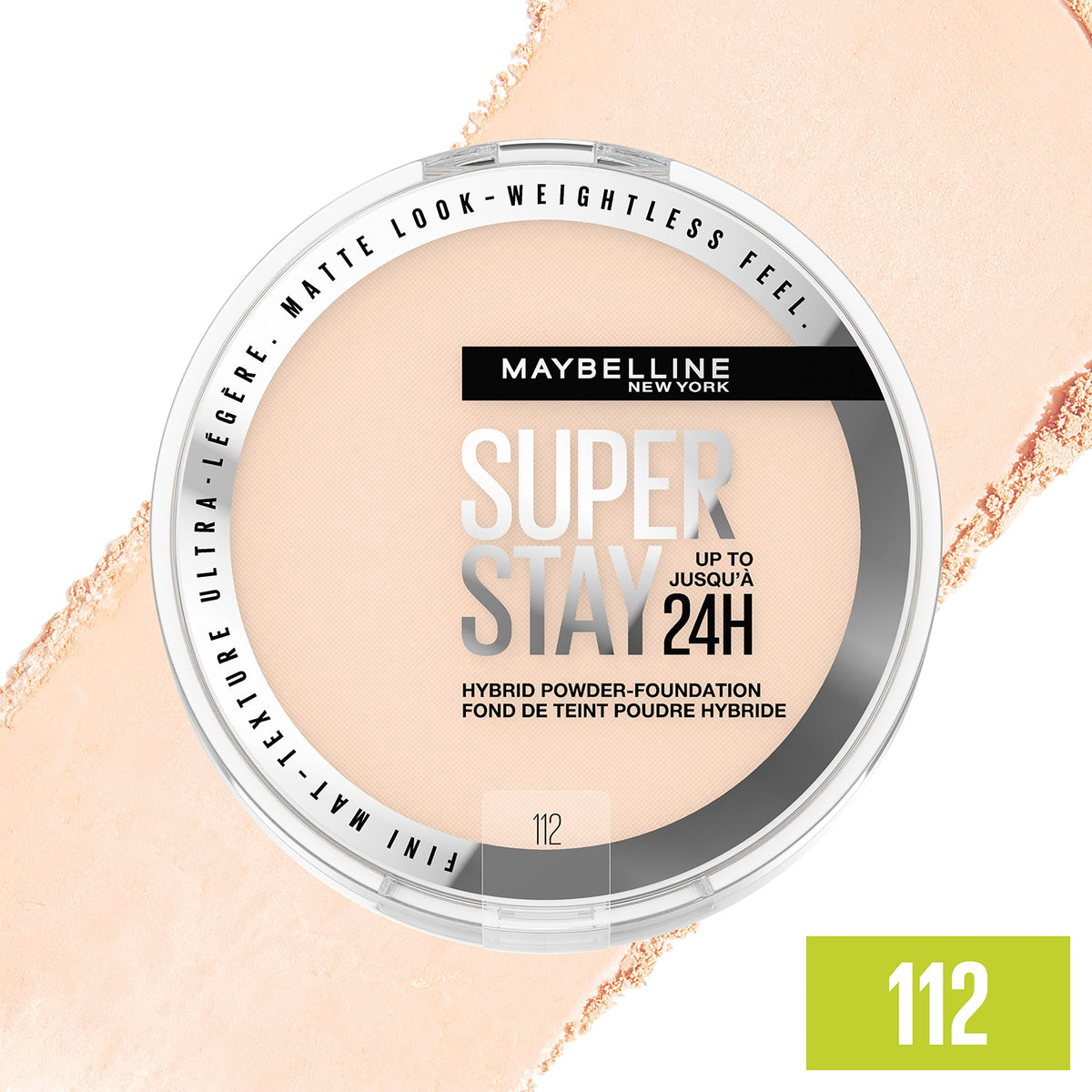 Maybelline powder texture close-up highlighting smooth, blendable finish