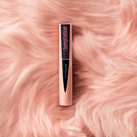 Maybelline mascara on a bathroom vanity lifestyle shot suggests easy daily use and quick removal routine