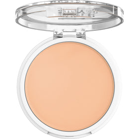 Maybelline close-up of shade 130 powder pan demonstrating even pigment