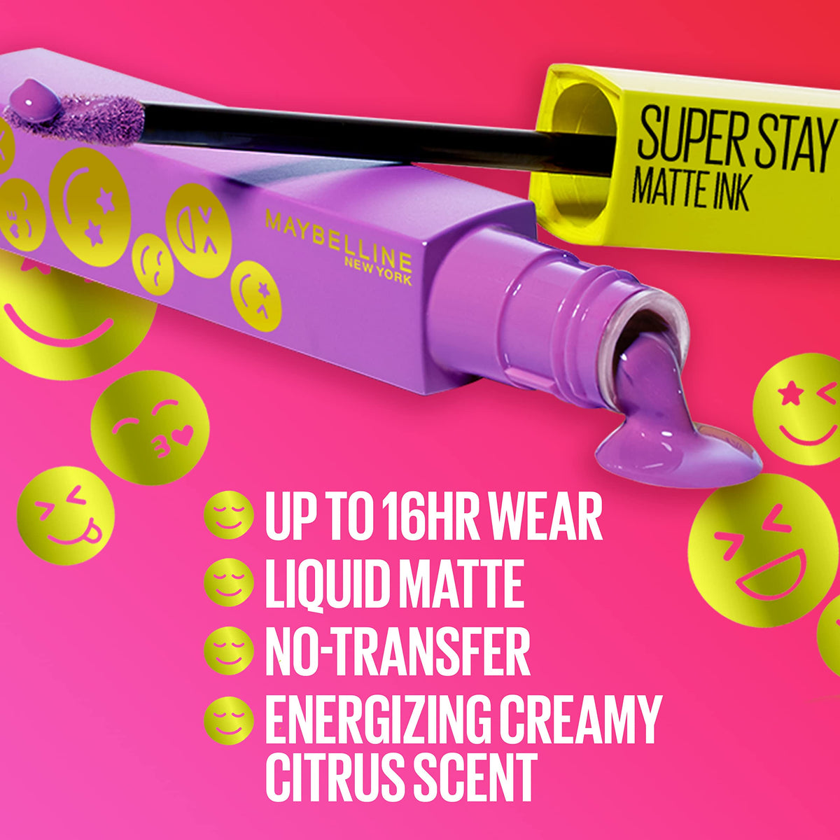 Maybelline size comparison next to lip balm illustrating compact, travel-friendly design