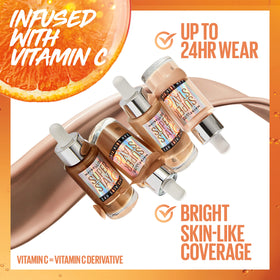 MAYBELLINE applying skin tint on model for natural radiant result