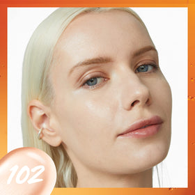MAYBELLINE dispensing drop of skin tint highlighting lightweight texture for easy application